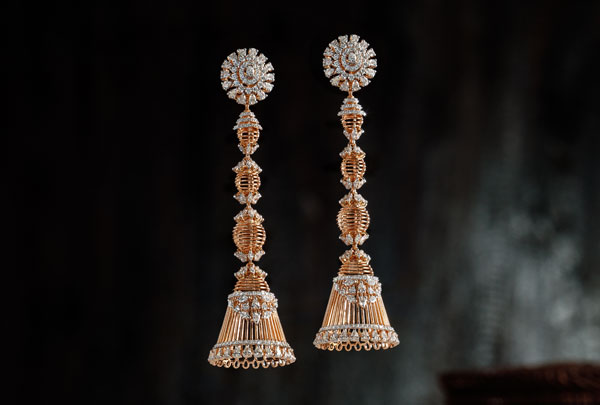 Diamond Jhumkas for Earrings segment
