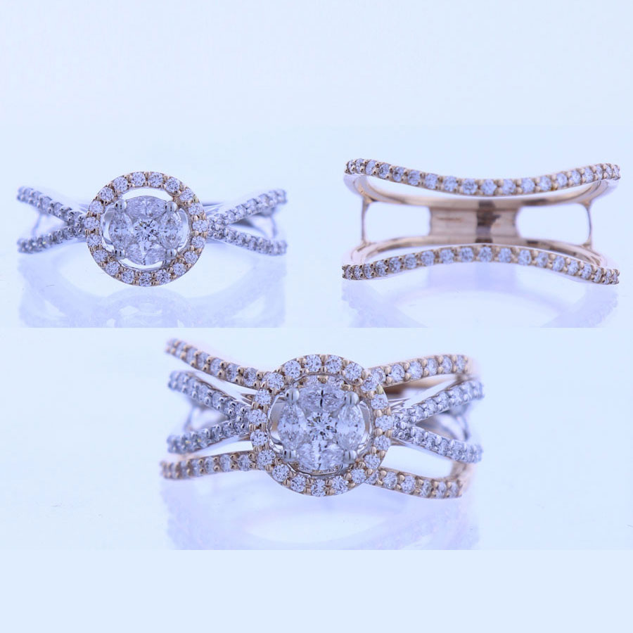 Detachable Spiral Ring on a white background