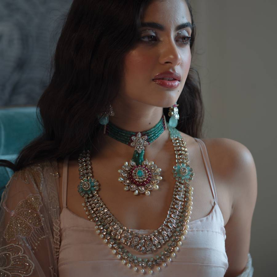 diamond Necklace Precious Polki Necklace